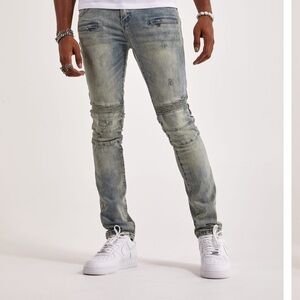 Men’s Kilogram Ripped Moto Jeans Size 36